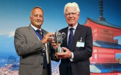 Welshman Aled Griffiths travelled to Japan to receive the International Egg Person of the Year accolade