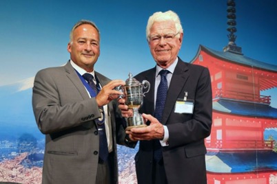 Welshman Aled Griffiths travelled to Japan to receive the International Egg Person of the Year accolade